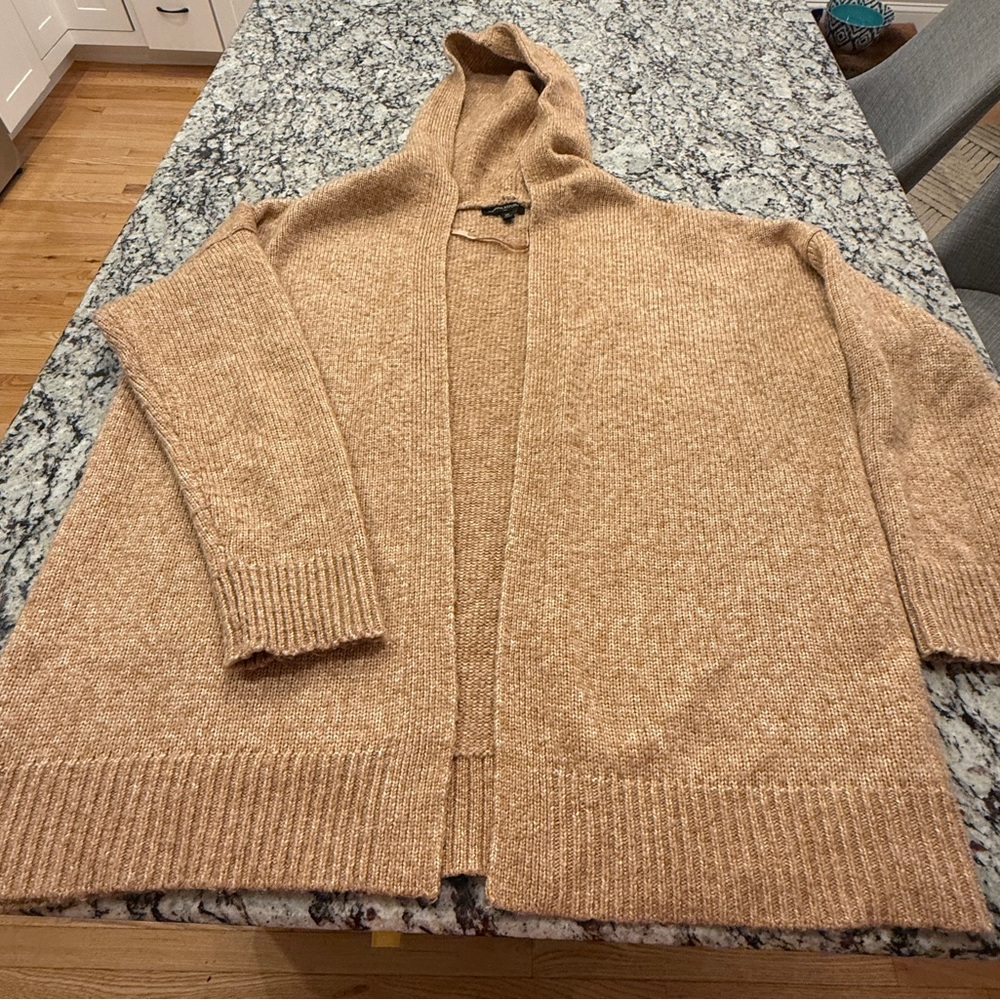 Banana Republic Women's Brown Hooded Cardigan